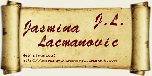 Jasmina Lacmanović vizit kartica